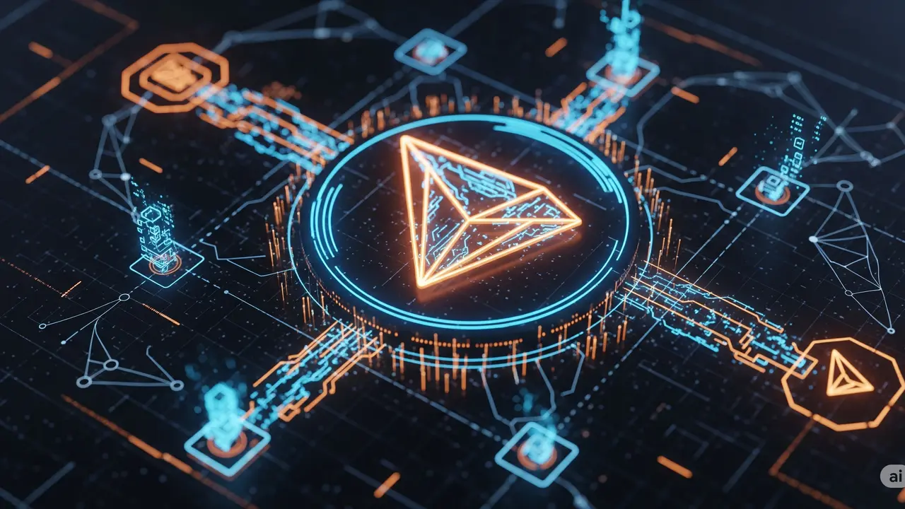 Aset Kripto TRON (TRX). (Ilustrasi by AI)