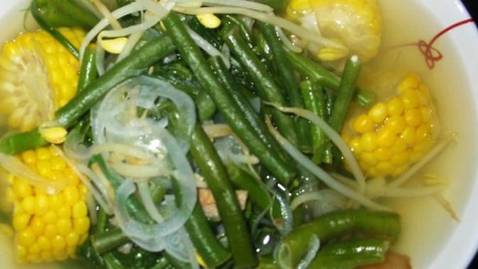 Resep Sayur Bening Kacang Panjang Dan Jagung Muda Gurih Segar Lifestyle Fimela Com