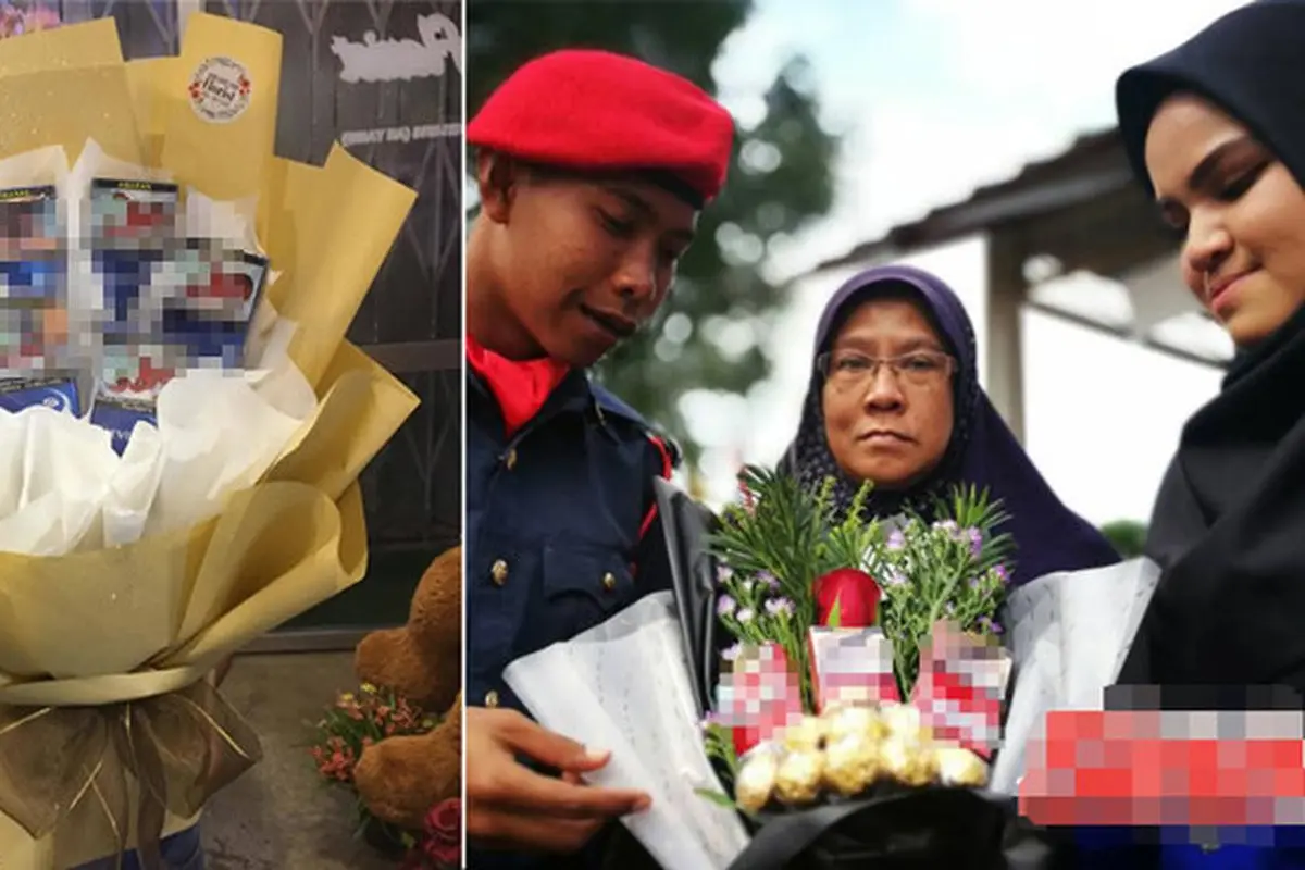 [Bintang] Cewek Beri Hadiah Buket Rokok ke Pacarnya yang Wisuda, Alasannya Manis Banget