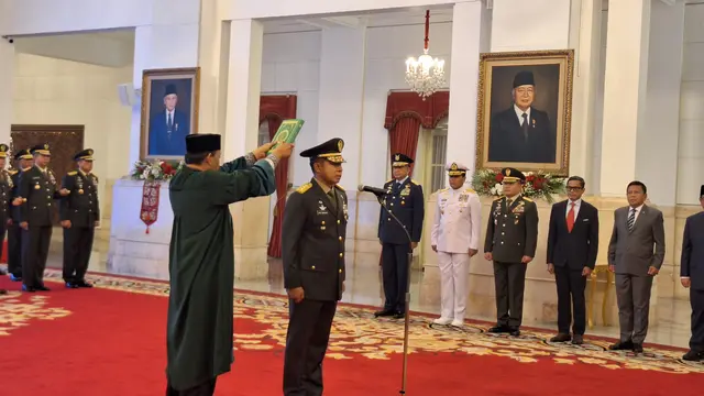 Pelantikan KSAD Letjen Agus Subiyanto.