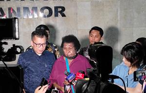 Tokoh Masyarakat Adat Papua Yasinta Moowend alias Mama Sinta. (Liputan6.com/Ady Anugrahadi)