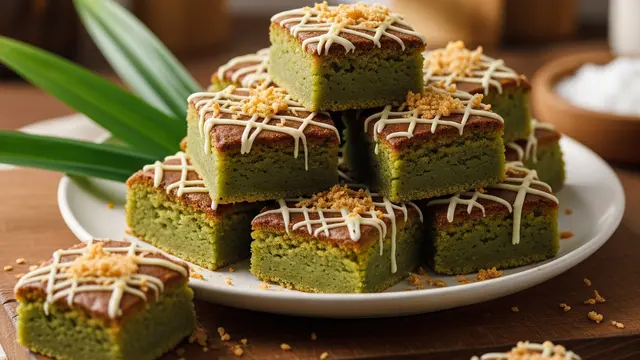 Brownies pandan