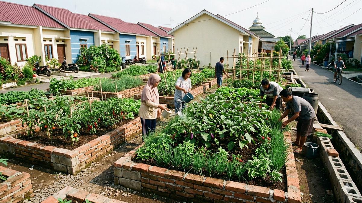 9 Ide Kebun Sayur Bersama di Komplek Perumahan Subsidi, Lahan Fasum Jadi Produktif