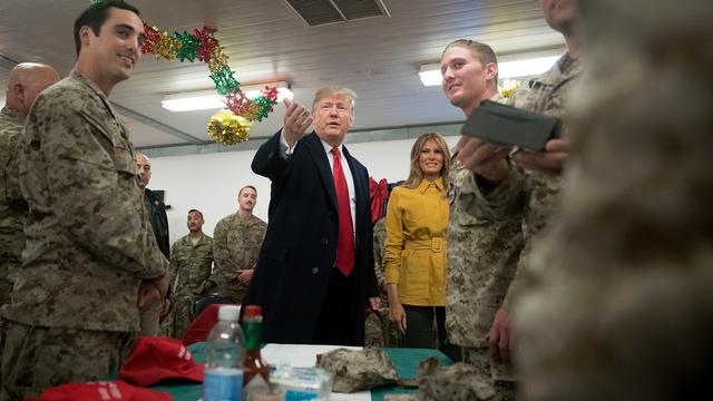 Trump Kunjungi Tentara AS di Irak