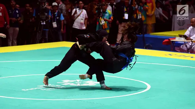 Selebrasi Pipiet Kamelia Sabet Emas Pencak Silat Asian Games 2018