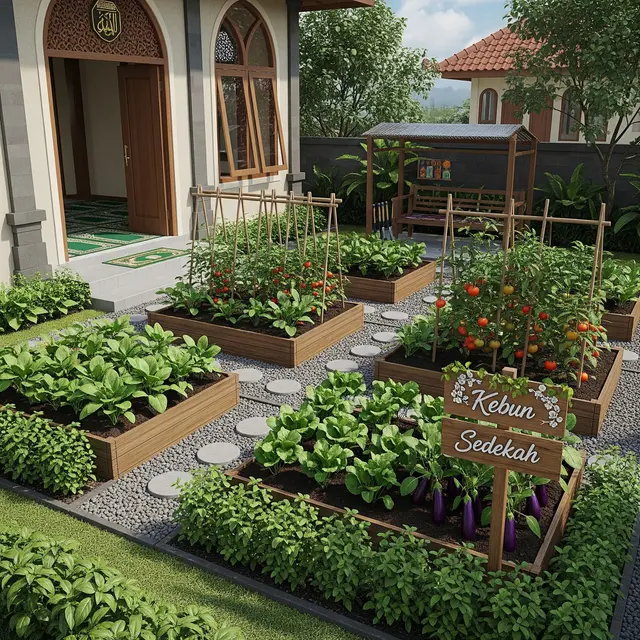 9 Ide Kebun Sayur untuk Ibu-Ibu Jamaah Masjid, Hasil untuk Bersama