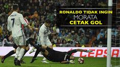 Video Cristiano Ronaldo yang seperti tidak ingin Alvaro Morata mencetak gol kemenangan Real Madrid atas Athletic Bilbao.