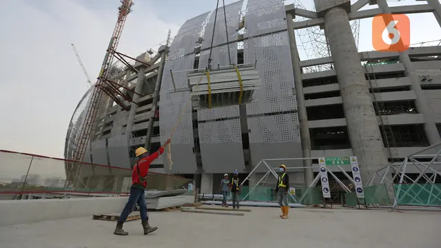 Foto: Mengintip Lebih Dekat Perkembangan Proyek Pembangunan Jakarta International Stadium