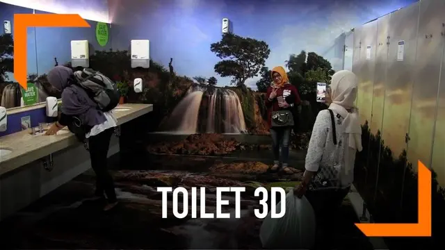 Toilet 3D di Bandara Juanda jadi primadoda swafoto para wisatawan. Ketenarannya pun sampai viral di Malaysia.
