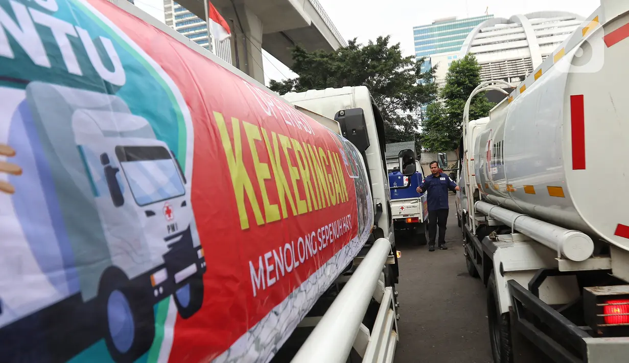 Pelaksana tugas (Plt) Kepala Divisi Penanggulangan Bencana PMI Pusat, Rafiq Anshori, menambahkan, operasi kekeringan ini mengacu kepada data dari Badan Meteorologi, Klimatologi, dan Geofisika (BMKG). (Liputan6.com/Angga Yuniar)