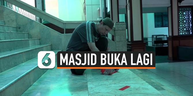 VIDEO: Persiapan Salat Jumat Pertama sejak Pandemi, Sejumlah Masjid di Jakarta Berbenah