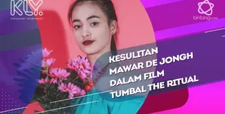 Begini Tingkat Kesulitan yang Dirasakan Mawar de Jongh dalam Film Tumbal The Ritual.