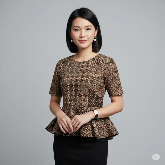 Batik Peplum: Menonjolkan Siluet Feminin