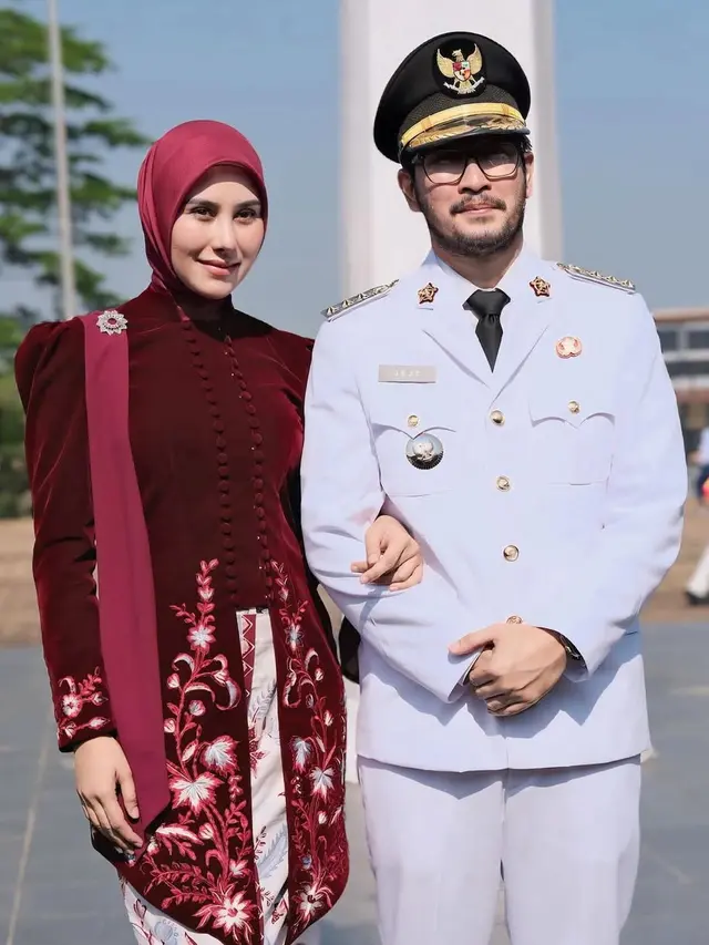 Syahnaz Sadiqah saat Upacara Kemerdekaan Indonesia ke-80. [@syahnazs]