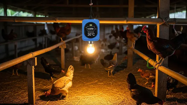 Desain Kandang Ayam dengan Lampu Emergency