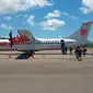 Foto : Pesawat Wings Air di hanggar Bandara El Tari Kupang (Liputan6.com/Ola Keda)