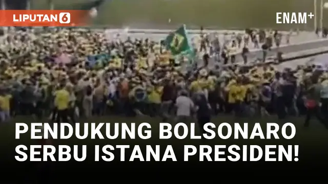Tolak Hasil Pemilu, Pendukung Jair Bolsonaro Geruduk Istana Presiden Brasil