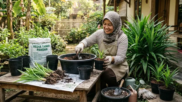 cara menanam daun pandan agar tumbuh banyak