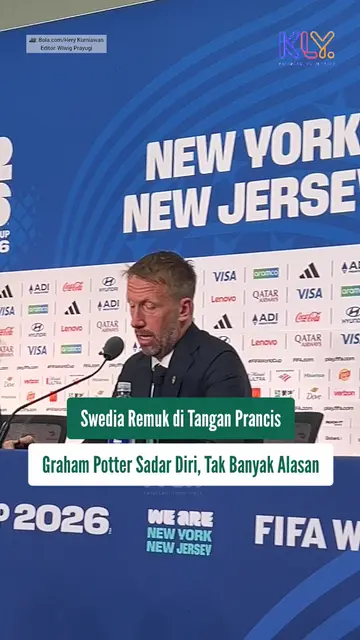 Graham Potter tak mencari alasan usai Swedia kalah 0-3 dari Prancis