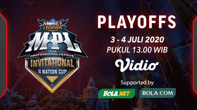 Jadwal Playoff Mpl Invitational 4 Nation Cup Di Vidio Hari Ini Jumat 3 Juli 2020 E Sports Bola 