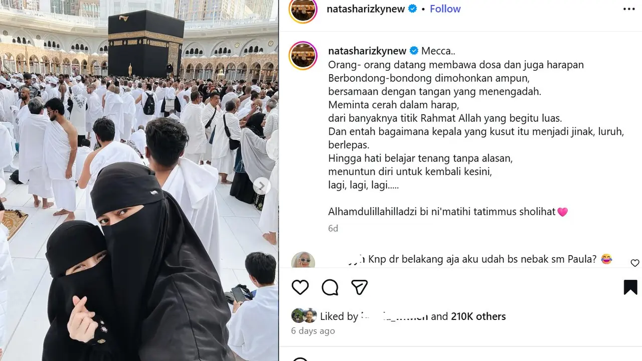 Natasha Rizki dan Paula Verhoeven. (Instagram/ natasharizkynew)