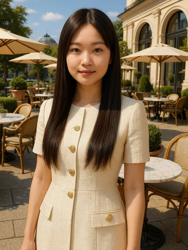 Model Rambut Panjang Lurus untuk Wajah Bulat dan Hidung Pesek