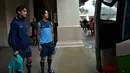 Irfan Bachdim dan Toni Kussel jelang Latihan Timnas Merah Putih di Lapangan Inten, Malaysia