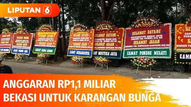 VIDEO: Anggaran Fantastis Pemkot Bekasi, Lebih dari Rp 1,1 Miliar untuk Pengadaan Karangan Bunga