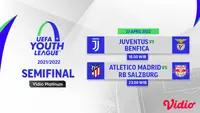 Link Live Streaming UEFA Youth League 2021/2022 Babak Semifinal di Vidio, Jumat 22 April 2022. (Sumber : dok. vidio.com)