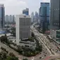 Pemandangan gedung bertingkat di kawasan Bundaran HI, Jakarta, Kamis (14/3). Bank Indonesia (BI) optimistis ekonomi Indonesia akan lebih baik di tahun 2019. (Liputan6.com/Angga Yuniar)