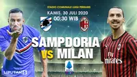 Banner Sampdoria kontra AC Milan. (Triyasni)