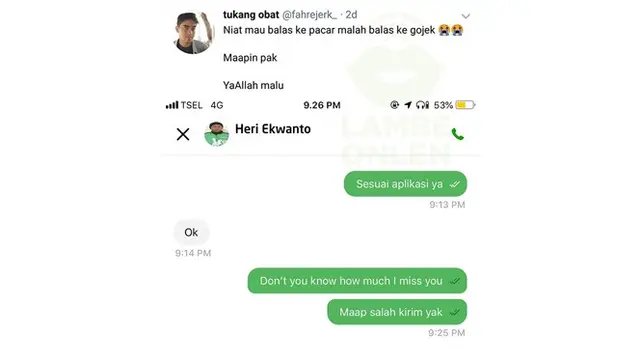 7 Chat Driver Ojol Dengan Penumpang Ini Bikin Senyum-Senyum Sendiri