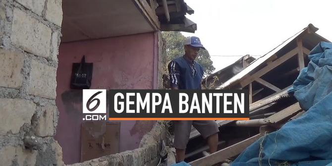VIDEO: Gempa Banten Robohkan Atap Rumah di Kawasan Puncak