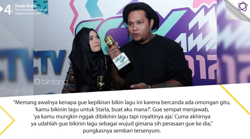 Single Bukti, Persembahan Istimewa Virgoun untuk Istri. (Foto: Deki Prayoga/Bintang.com, Desain: Nurman Abdul Hakim/Bintang.com)