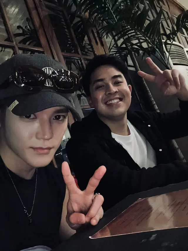 Taeyong NCT dan Jerome Polin. (Instagram/ taeoxo_nct)