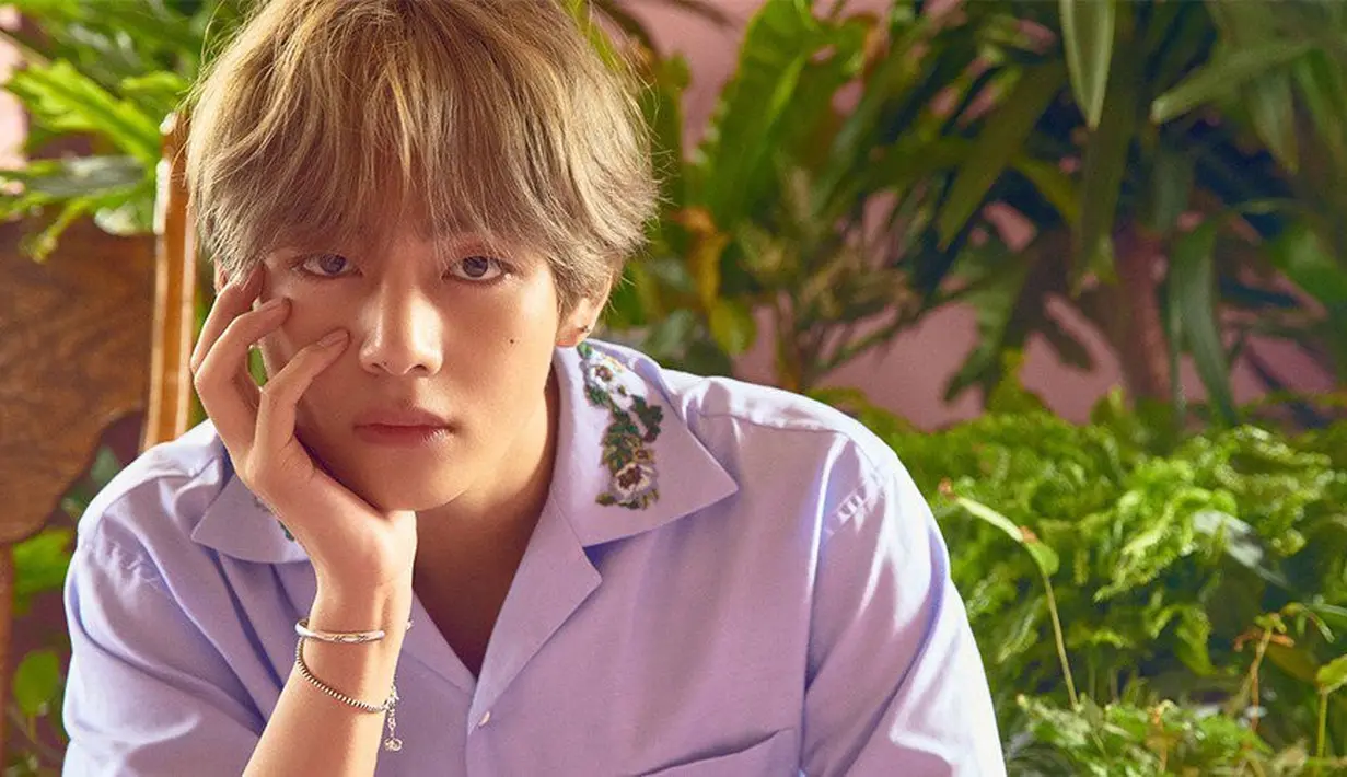 V BTS sangat senang dengan musik trot, musik ini adalah musik pop asli Korea dengan beat dan cengkok yang khas. (Foto: Allkpop.com)