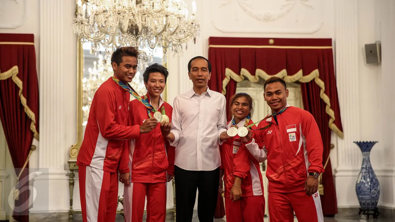 Jokowi Terima Atlet Peraih Medali Olimpiade 2016