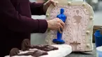 Alat cetak untuk pembuatan Piala Oscar yang digunakan di tempat produksi Polich Tallix Fine Art Foundry, New York, AS (13/1). Dalam pembuatan piala tersebut mereka mencontoh Piala Oscar pada penghargaan tahun 1929. (AFP/Don Emmert)