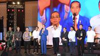 Presiden Jokowi menghadiri syukuran panitia nasional pelaksana KTT G20 Bali. Jokowi mengapresiasi peran semua pihak yang mendukung gelaran KTT G20 2022 hingga berjalan lancar, aman, dan sukses. (Foto: Sekretariat Presiden)