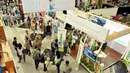 Pengunjung memadati Garuda Indonesia Travel Fair di JCC, Jakarta, (12/9/14). (Liputan6.com/Panji Diksana)