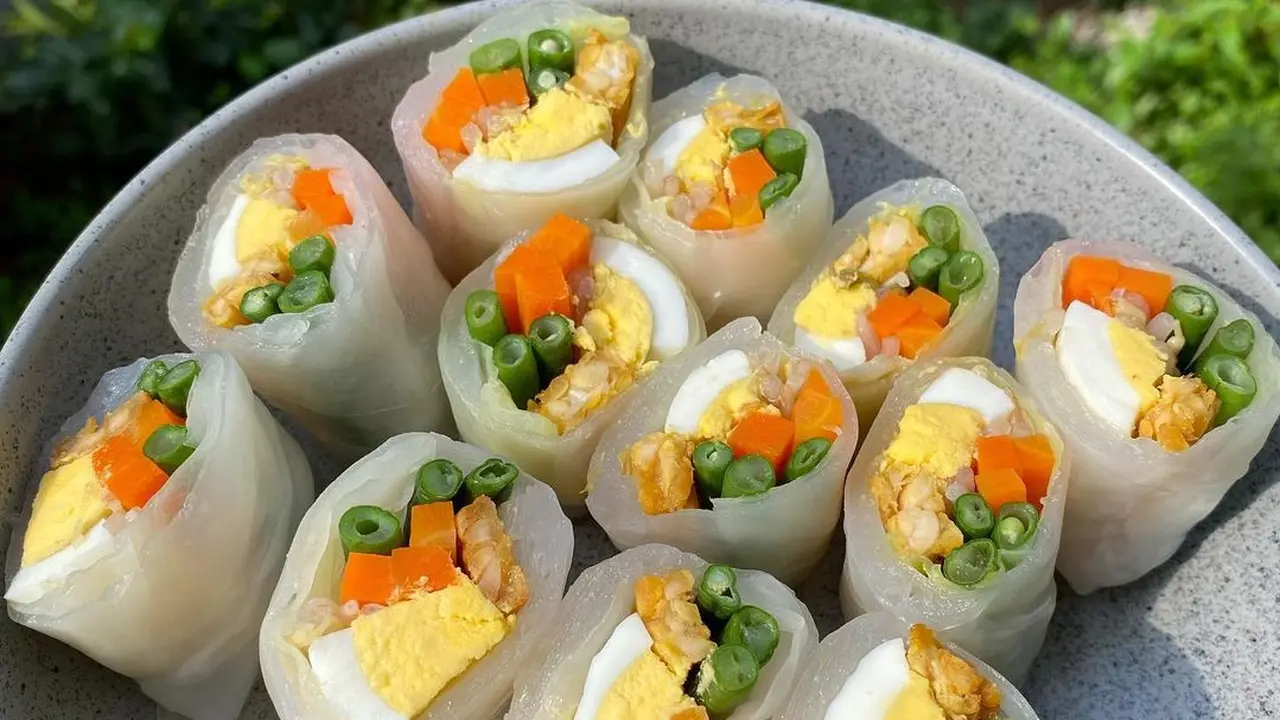 resep gado-gado roll