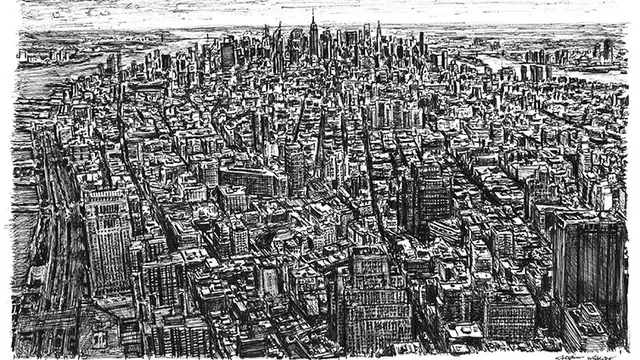 hasil lukisan Stephen Wiltshire (sumber: Stephen Wiltshire Official Site)