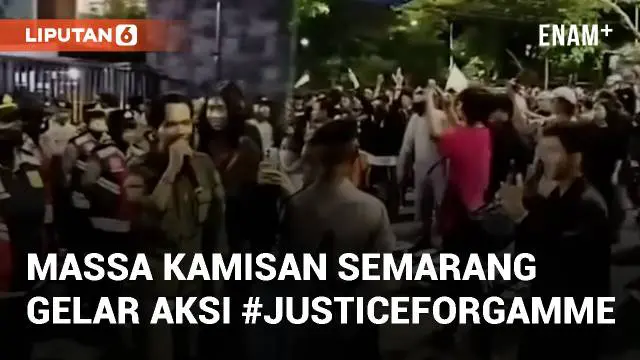 VIDEO: Momen Massa Kamisan Semarang Gelar Aksi #JusticeForGamme di Polda Jawa Tengah