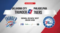 Oklahoma City Thunder Vs Philadelphia 76ers (Bola.com/Adreanus Titus)