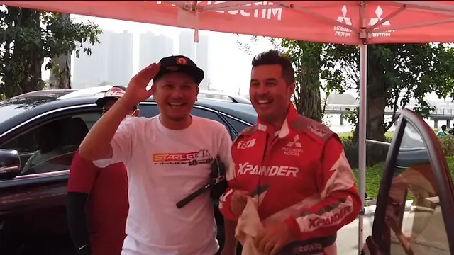 7 Momen Seru Gading Marten Jadi Navigator Rally Rifat Sungkar