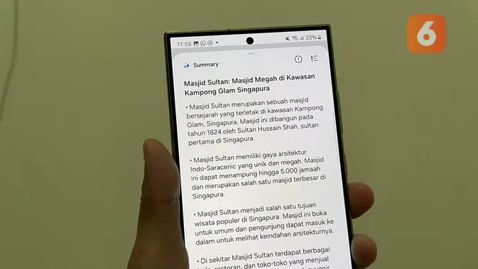 <p>Hasil Summarize di Samsung Galaxy S24 Ultra (Liputan6.com/ Agustin Setyo Wardani)</p>