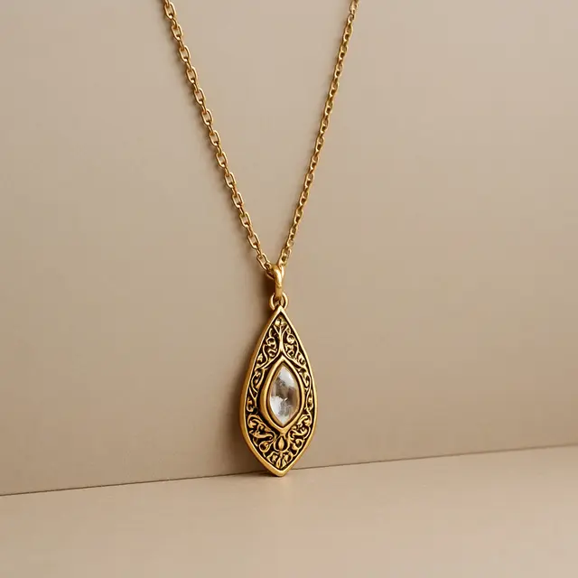 Model Kalung Rantai Emas Panjang/Ilustrasi oleh AI