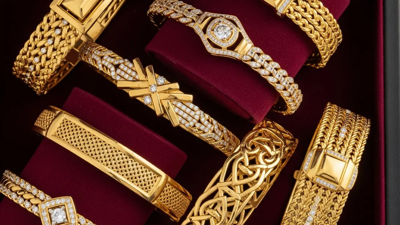 Gambar Model Gelang Emas 24 Karat Terbaru