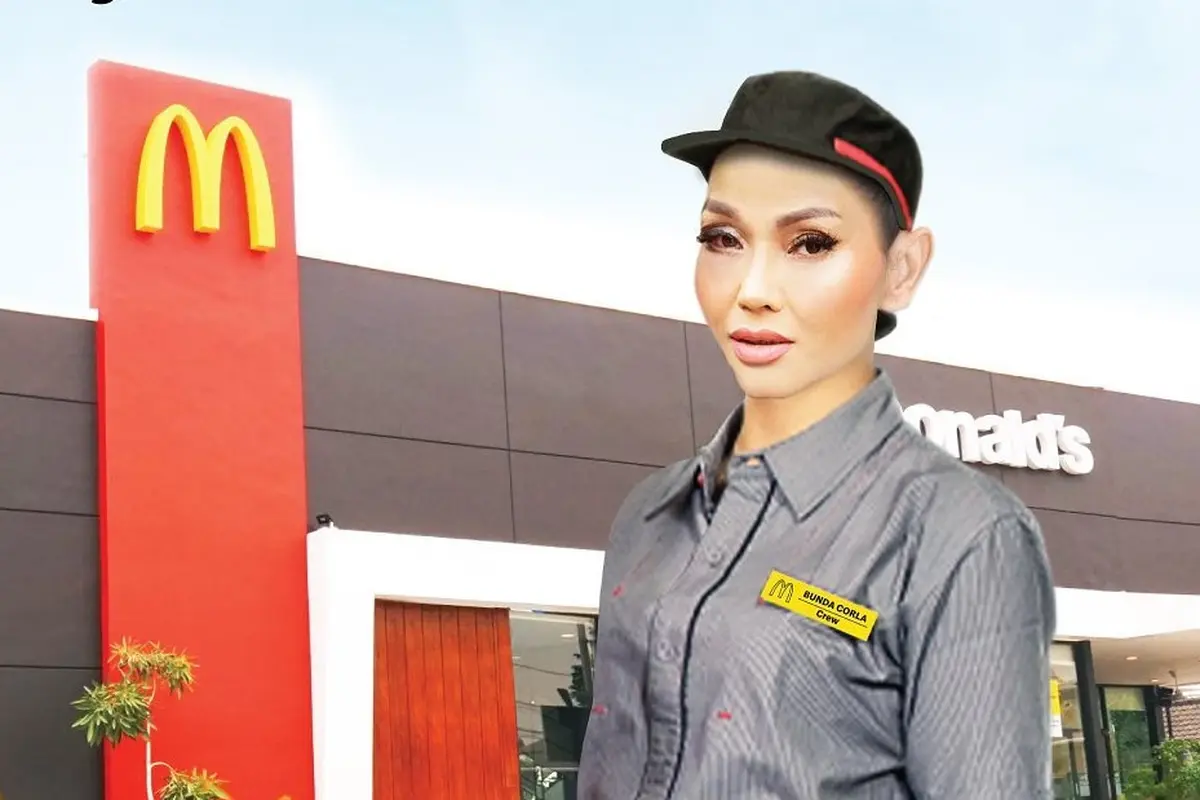 Bunda Corla mendatangi salah satu restoran cepat saji McDonald's di Jakarta (https://www.instagram.com/p/Cn8dfFnvpiy/)
