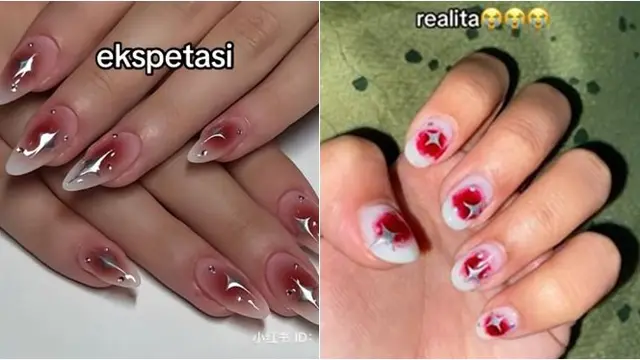 7 Potret Ekspektasi vs Realita saat Bikin Nail Art Ini Bikin Tepuk Jidat